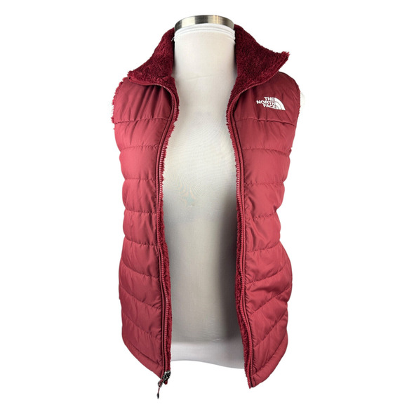 The North Face Women's Mossbud Insulated Reversible Vest Cordovan Fleece Small - Picture 4 of 16